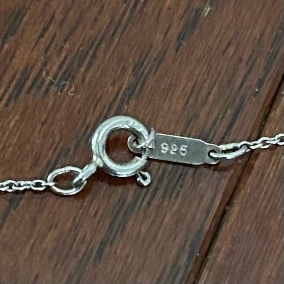 Auth Tiffany & Co. 925 Sterling Silver Triple Open Star Pendant Necklace 16" - Picture 6 of 11